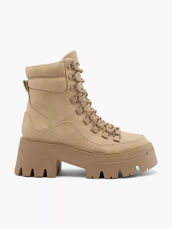 Catwalk Schnürboots in beige