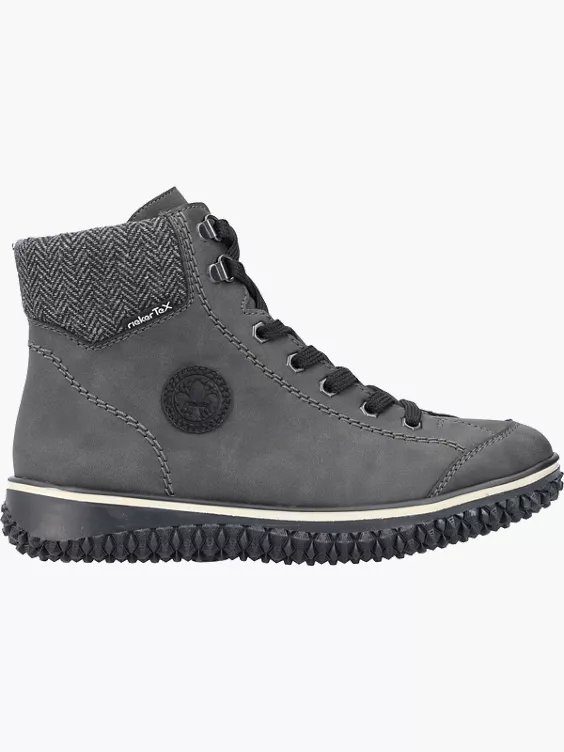Rieker Damen Schnürstiefel in grau