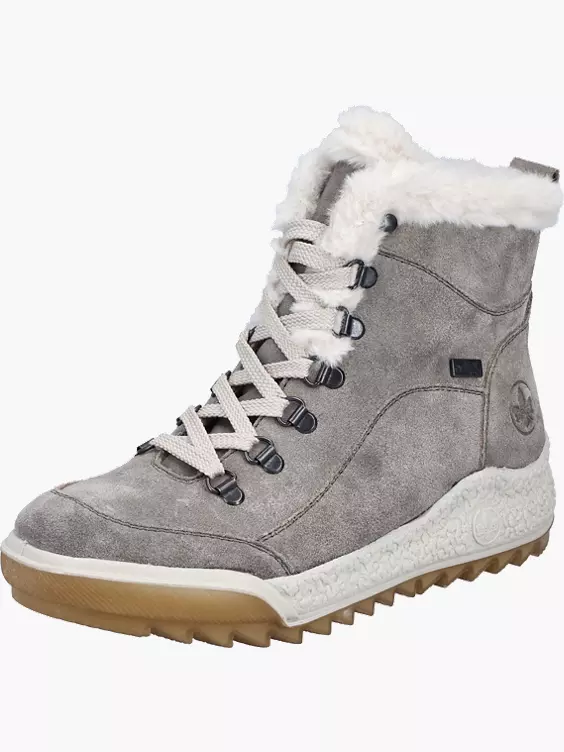 Rieker Damen Schnürstiefel in grau