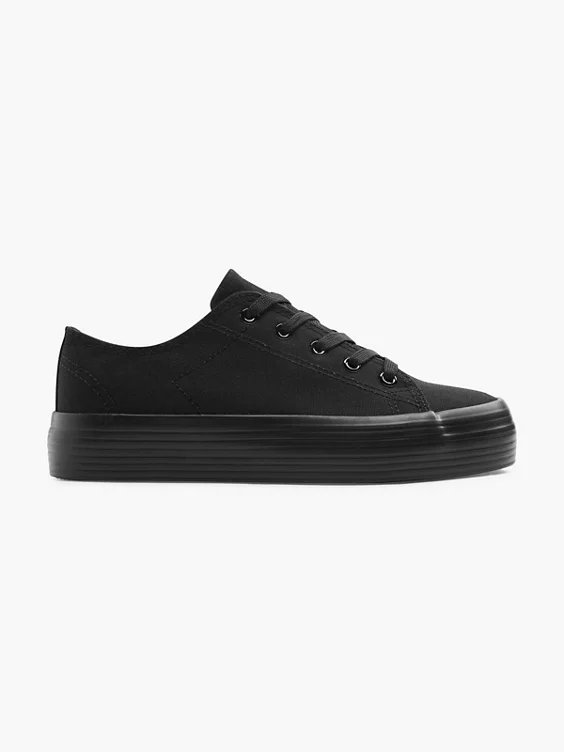 Vty Platform Sneaker in schwarz