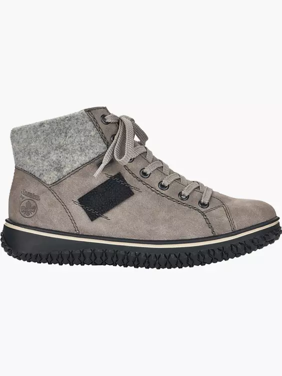 Rieker Damen Schnürstiefel in grau
