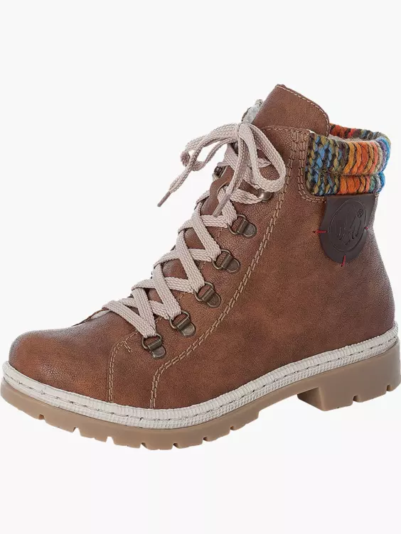 Rieker Damen Schnürstiefel in braun