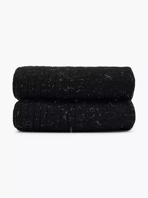Cosy Nature 2er Pack Socken in schwarz