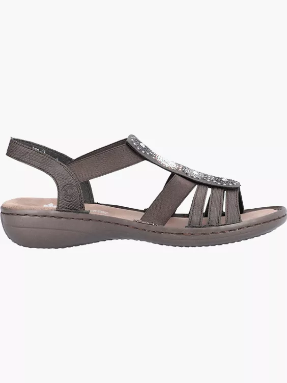 Rieker Damen Riemchensandalen in grau