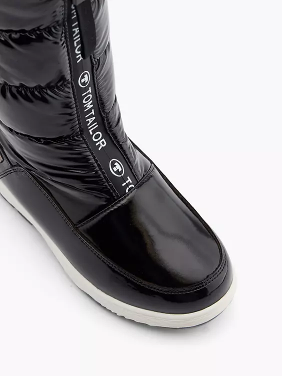 TOM TAILOR Schneeboots in schwarz