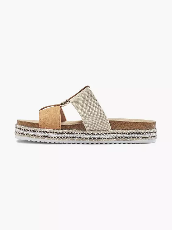 Graceland Pantolette in beige