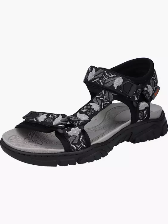 Rieker Herren Trekkingsandalen in schwarz