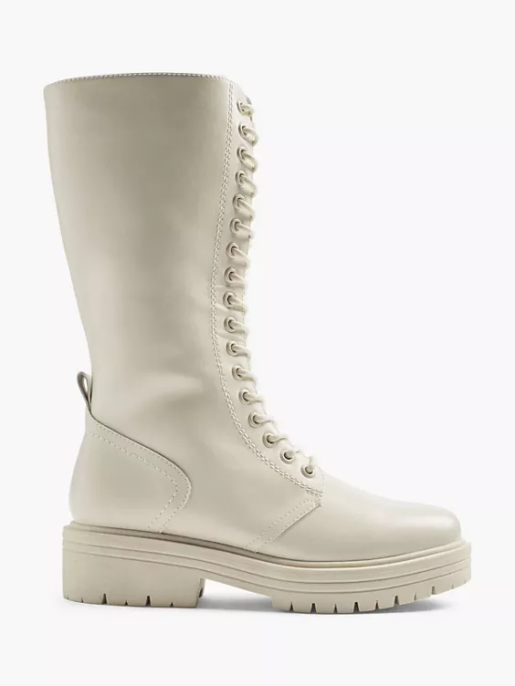 Catwalk Schnürstiefel in beige