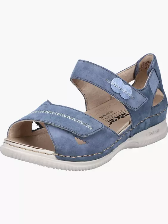 Rieker Damen Riemchensandalen in blau