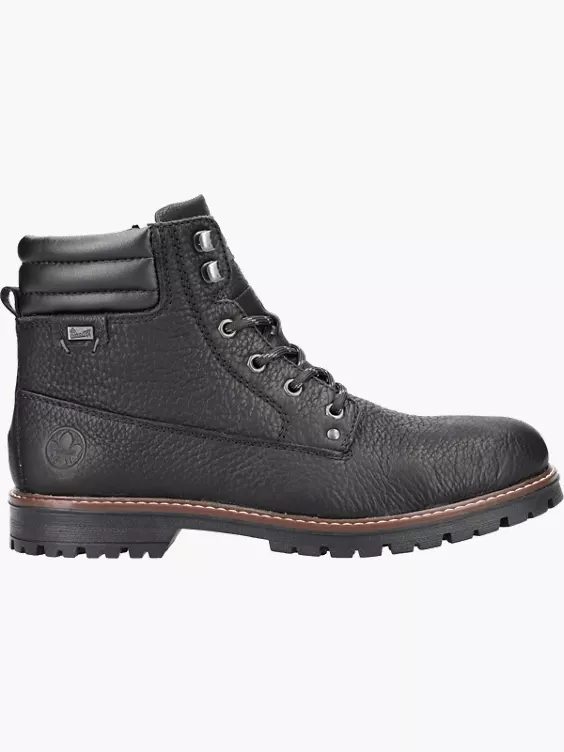 Rieker Herren Schnürstiefel in schwarz