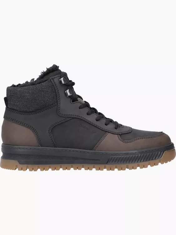 Rieker Herren Schnürstiefel in schwarz
