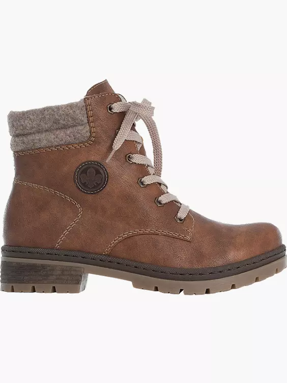 Rieker Damen Schnürstiefel in braun