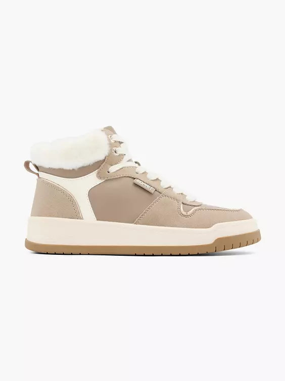 ESPRIT Hoher Sneaker in taupe