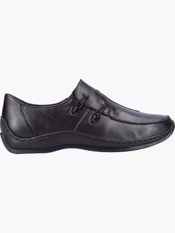 Rieker Damen Slipper in schwarz