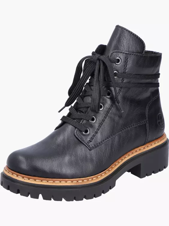 Rieker Damen Biker Boots in schwarz