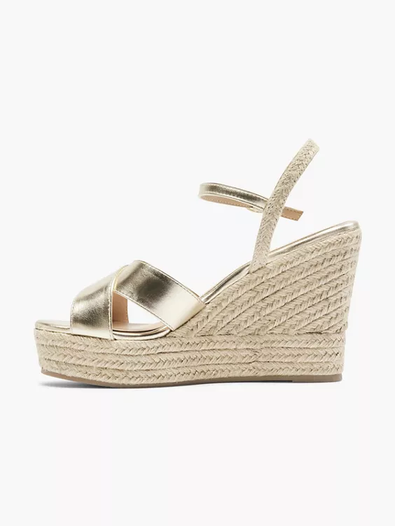 Catwalk Keilsandalette in gold