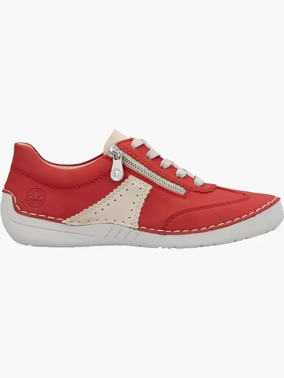 Rieker Damen Schnürschuhe in rot