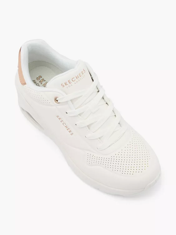 Skechers Chunky Sneaker UNO WEDGE-HI STEPS in weiß