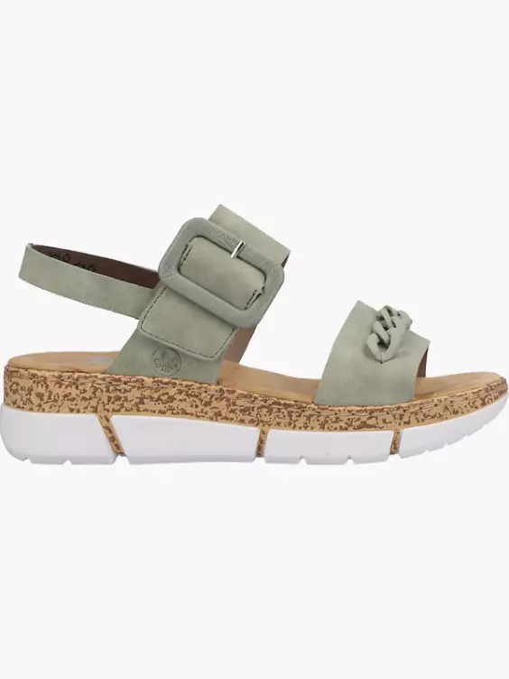 Rieker Damen Riemchensandalen in grün