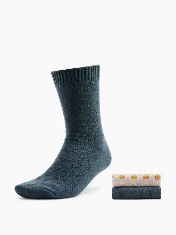 Cosy Nature 2er Pack Socken in offwhite