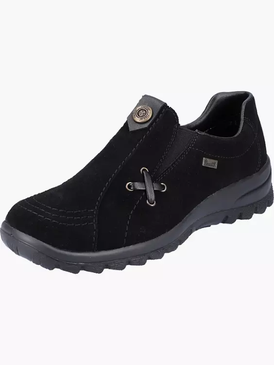 Rieker Damen Slipper in schwarz