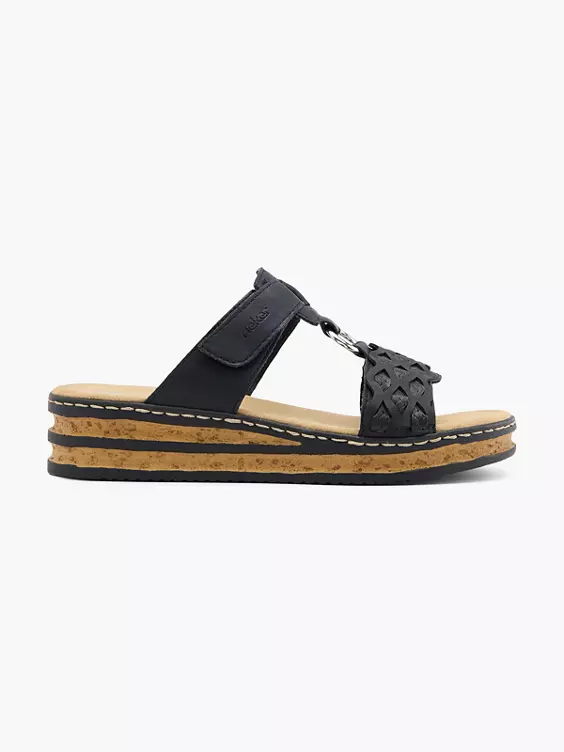 Rieker Pantolette in schwarz