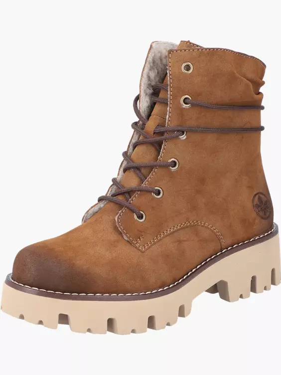 Rieker Damen Schnürstiefel in braun