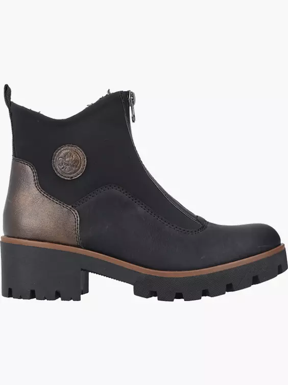 Rieker Damen Stiefeletten in schwarz