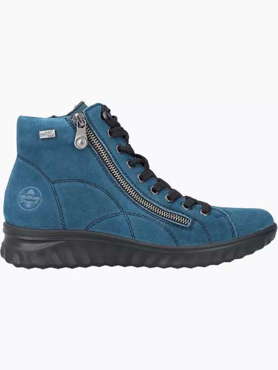 Rieker Damen Schnürstiefel in blau
