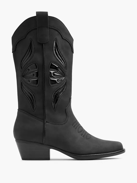 Catwalk Cowboyboots in schwarz