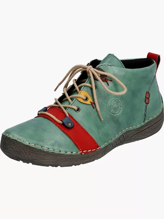 Rieker Damen Schnürschuhe in grün