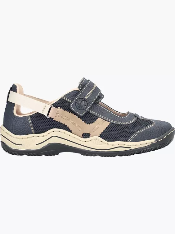 Rieker Damen Slipper in blau