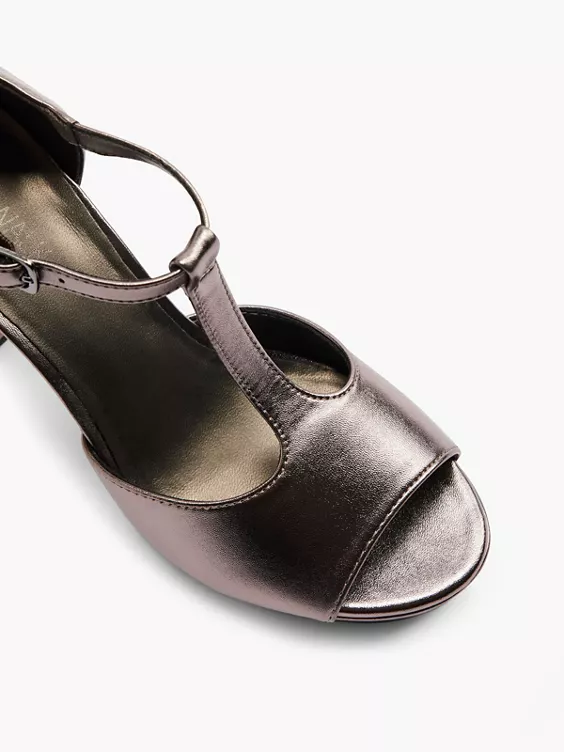 Catwalk T-Spangenpumps in bronze