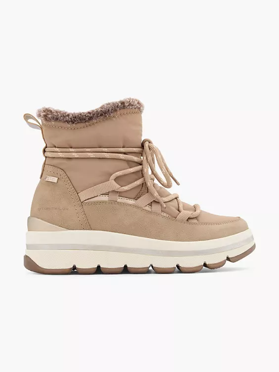 TOM TAILOR Schneeboots in beige