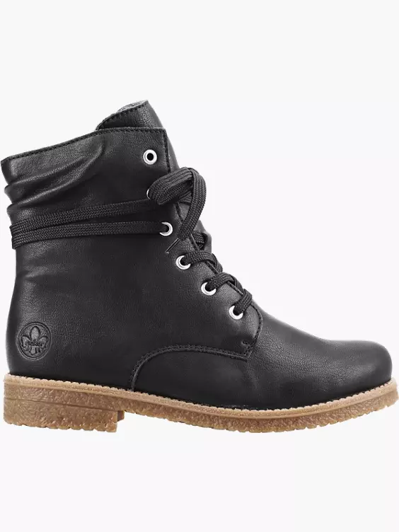Rieker Damen Schnürstiefel in schwarz