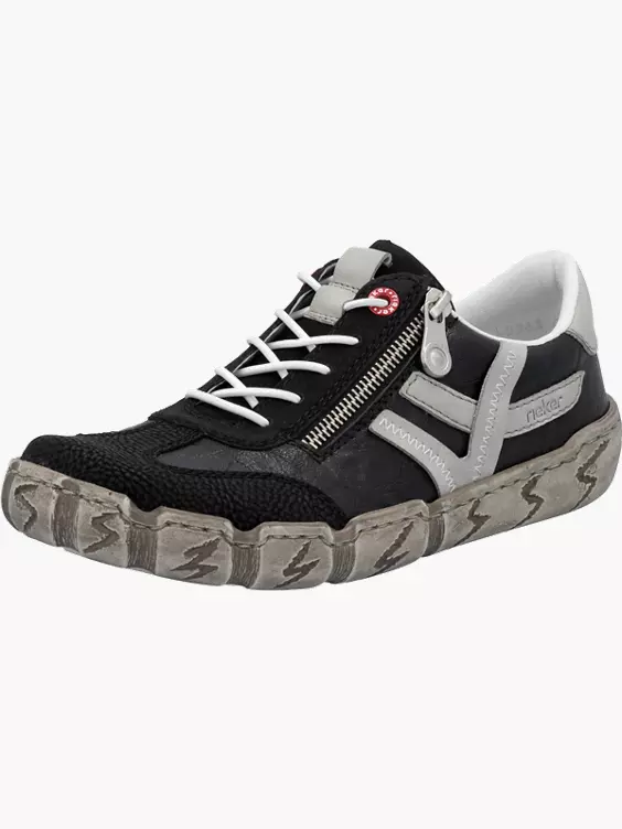 Rieker Damen Schnürschuhe in schwarz