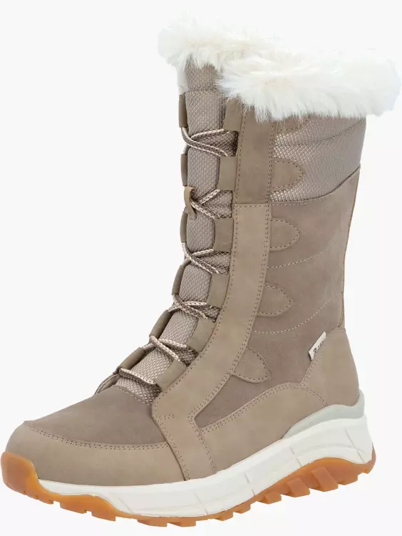 Damen Schnürstiefel in beige