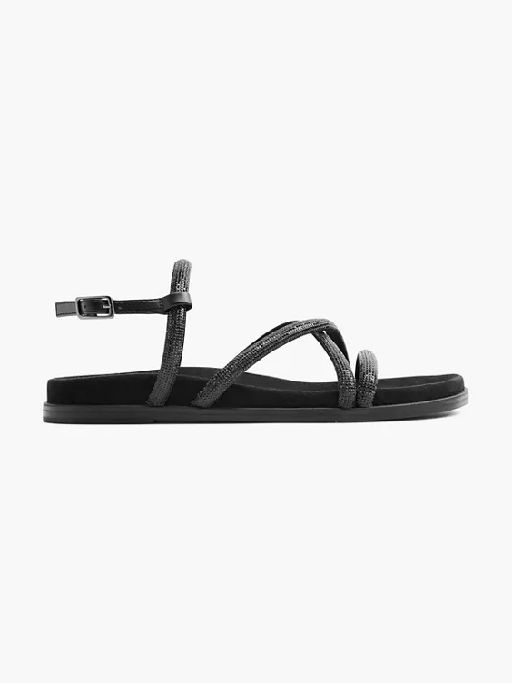 Catwalk Sandale in schwarz