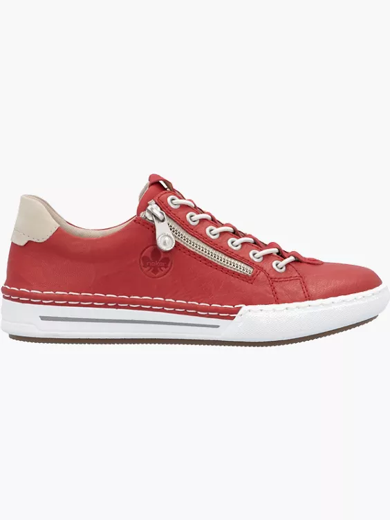 Rieker Damen Sneaker Low in rot