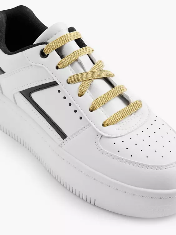 DEICHMANN 12-teiliges Gummisenkel Set in gold