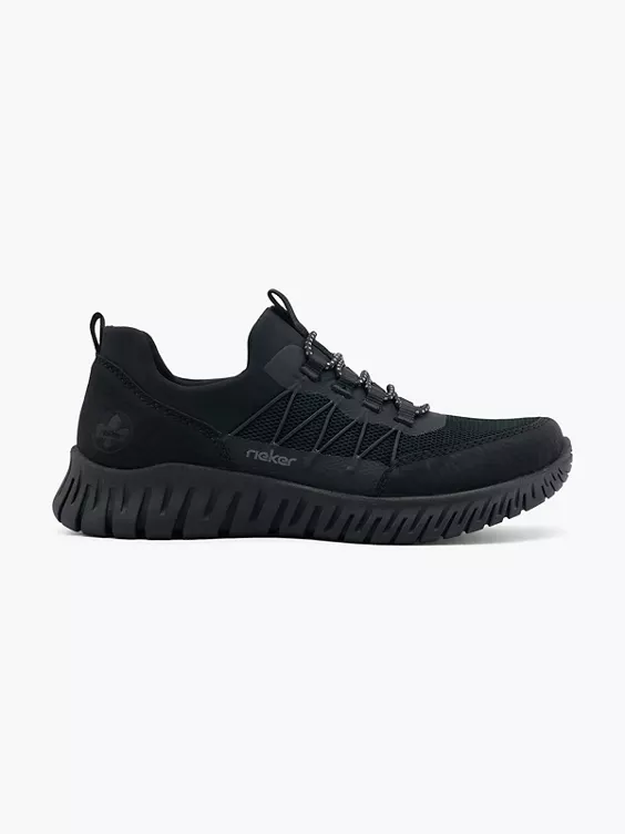 Rieker Slip On Sneaker in schwarz