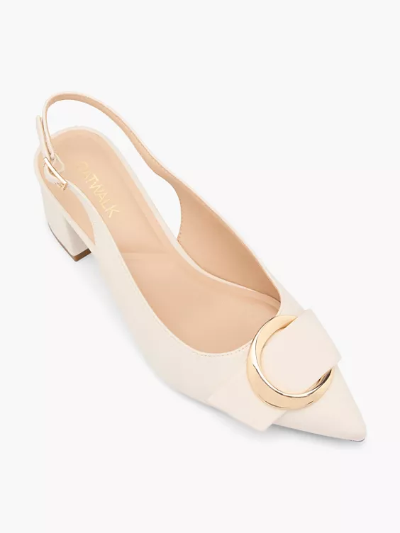 Catwalk Slingpumps in beige