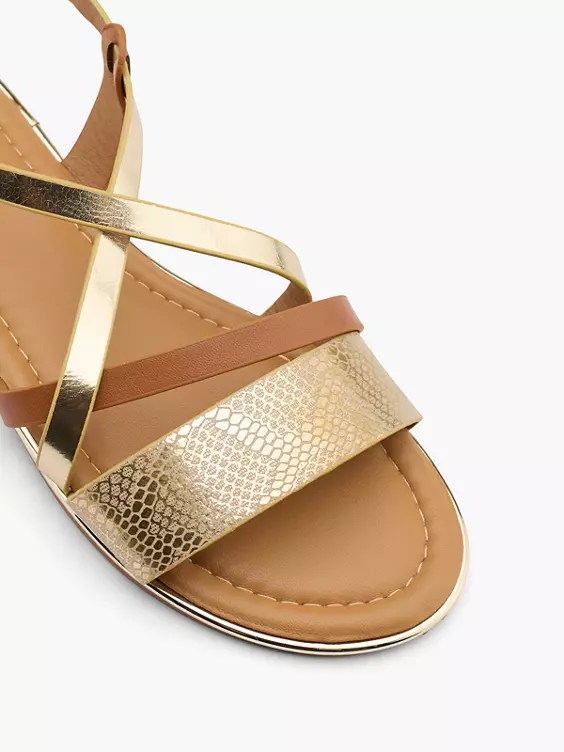 Graceland Sandale in gold
