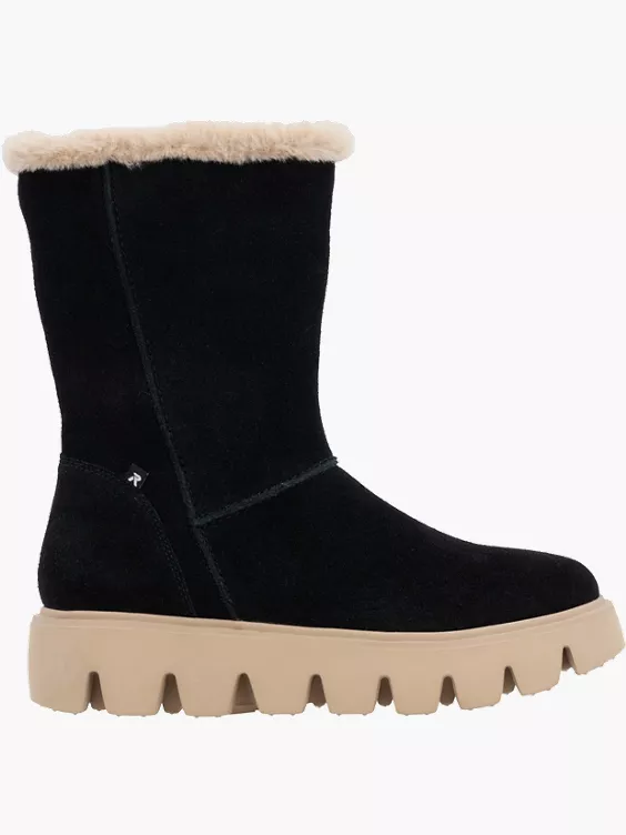Damen Hochschaftstiefel in schwarz