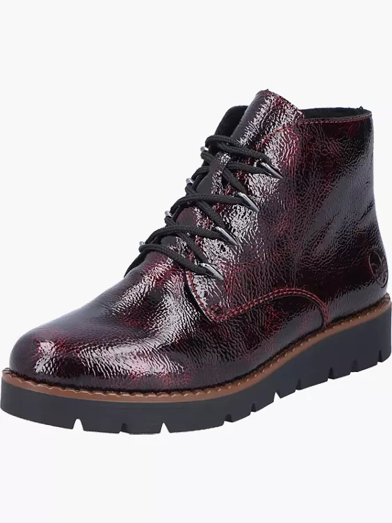 Rieker Damen Schnürstiefel in rot