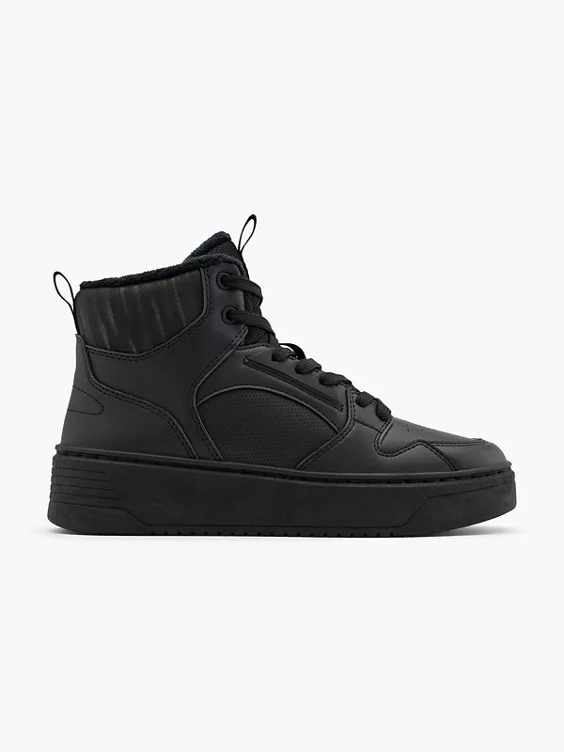Vty Hoher Sneaker in schwarz