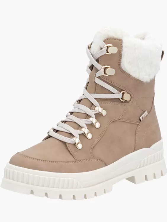 Damen Schnürstiefel in beige
