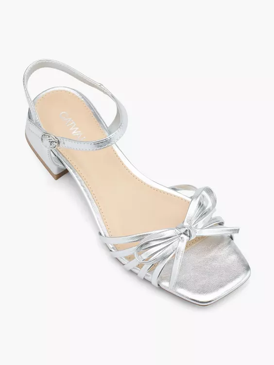 Catwalk Sandale in silber