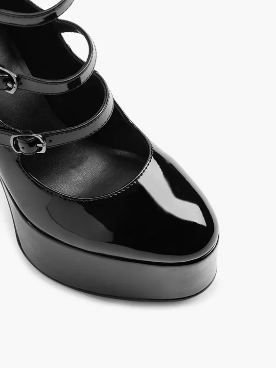 Catwalk Mary Jane Pumps in schwarz