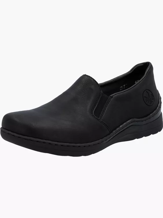 Rieker Damen Slipper in schwarz